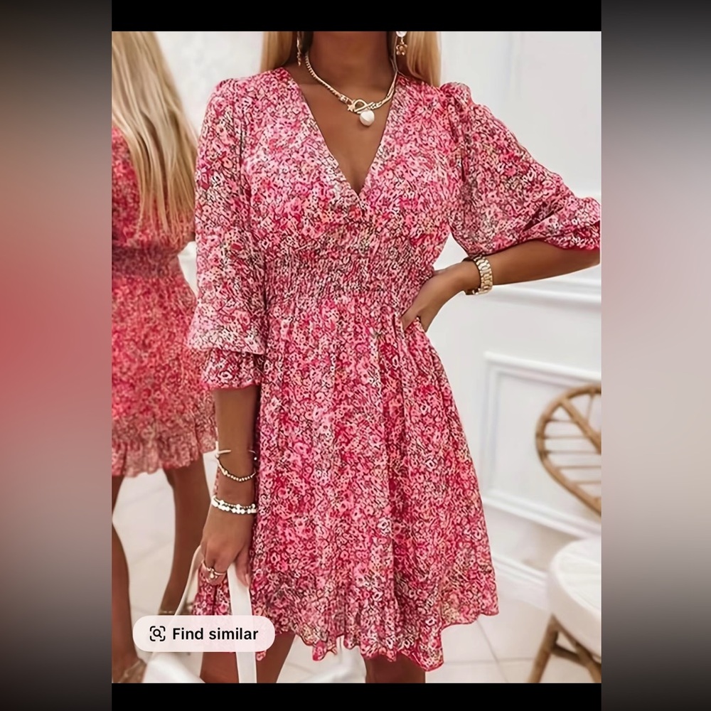 Floral Pink Dress